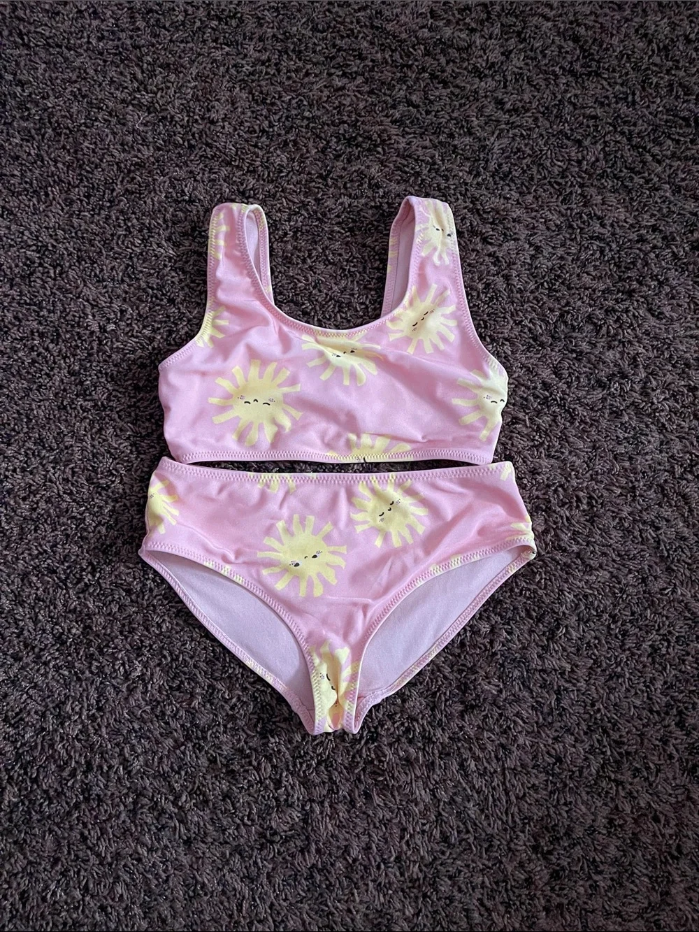 H&M Pink Sun Print Two-Piece Swim Set